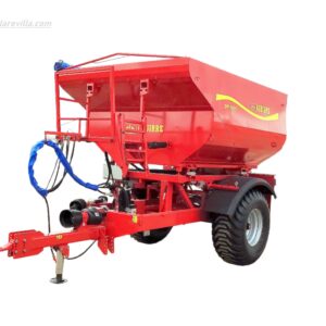 Abonadora arrastrada de dos platos de 7.000 kg marca AGUIRRE, modelo DP 7000