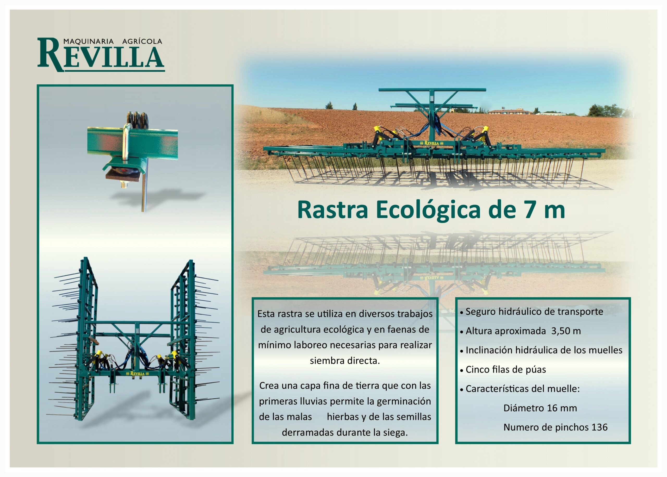 Fabricante de maquinaria agrícola; Venta y comercialización de máquinas agrícolas en la Comunidad Autónoma de Aragón. Principalmente en las provincias de Huesca, Zaragoza y Teruel.
