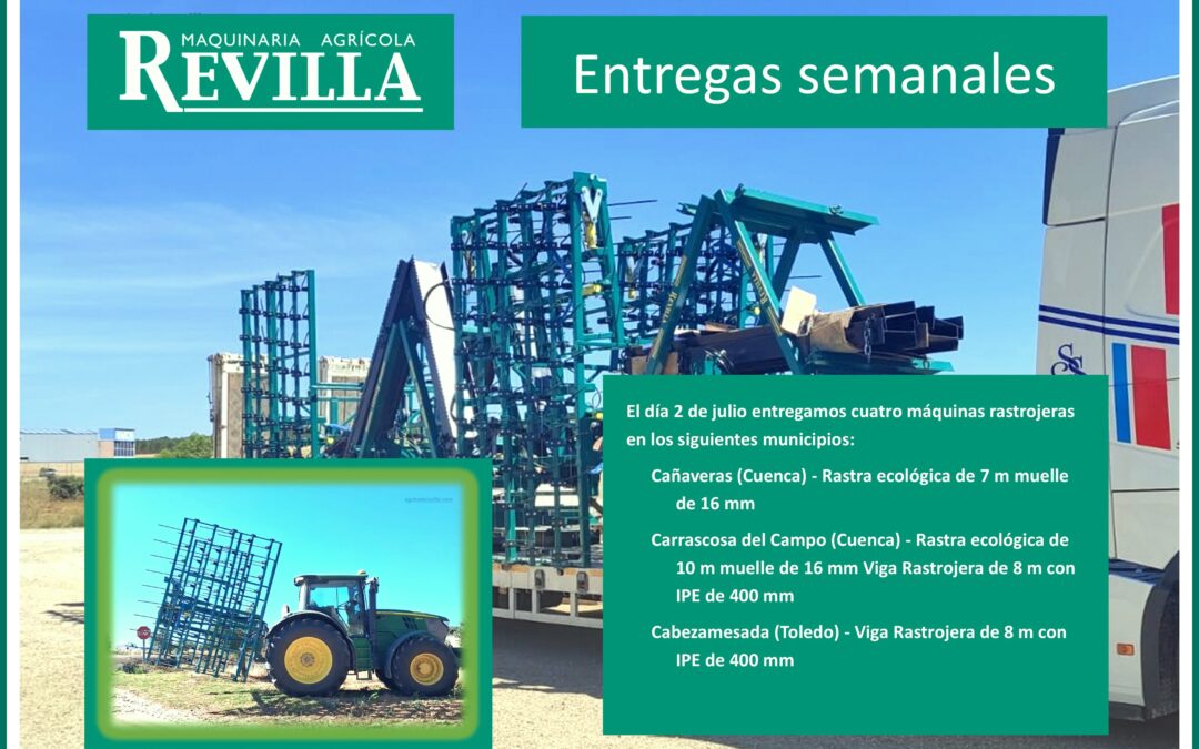 Rastra ecológica – Entregas día 2 de julio de 2026